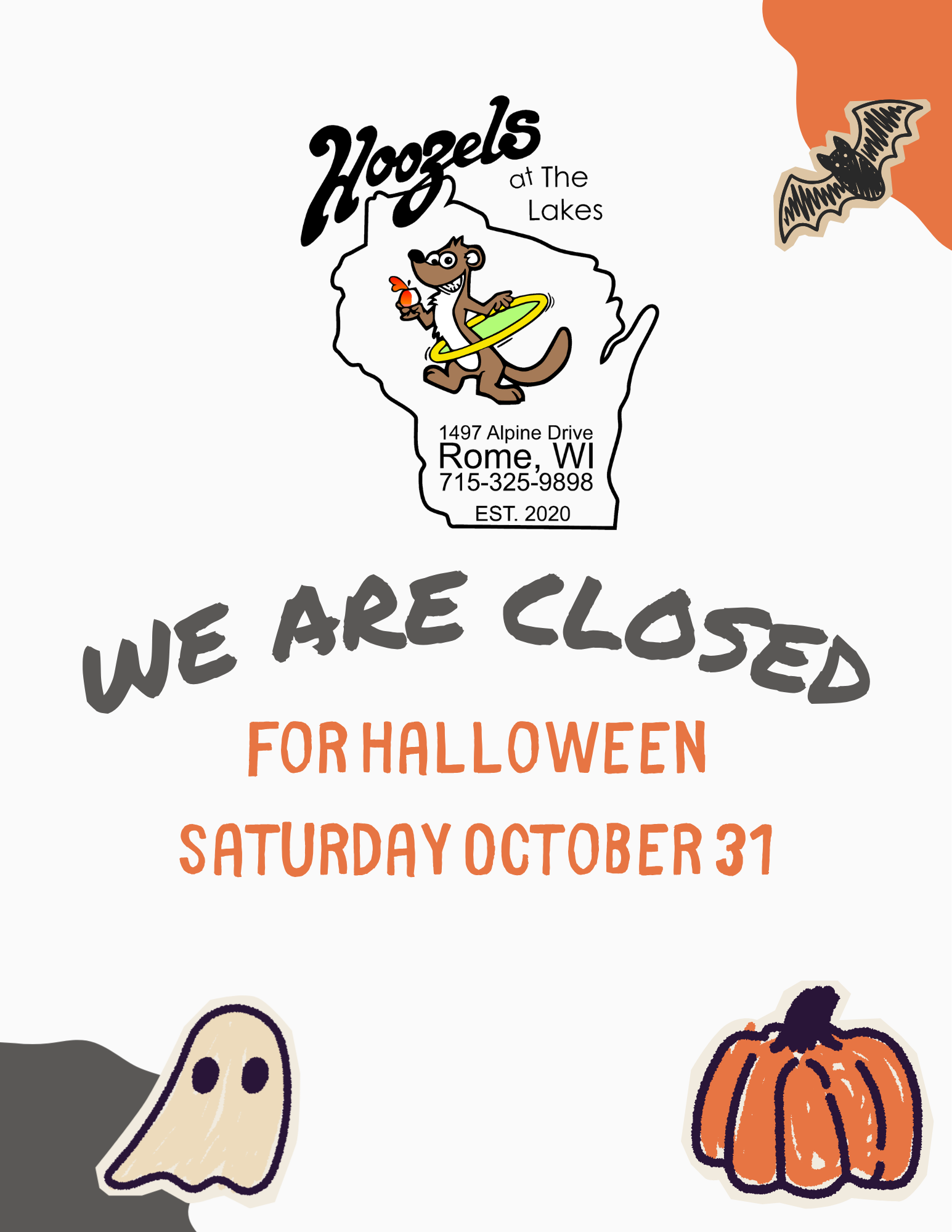 Closed on Halloween
